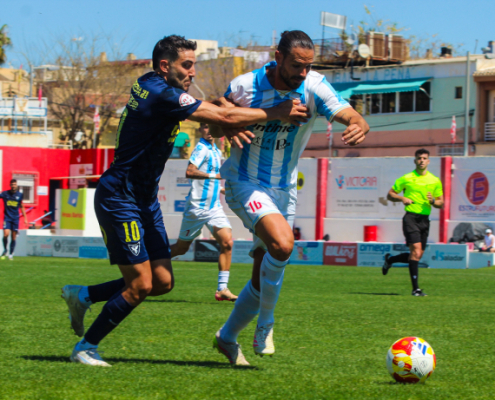Iván Moreno durante la celebración del FC La Unión Atlético - UCAM Murcia CF