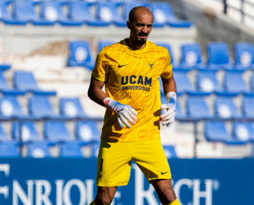 Ackermann durante un partido en el estadio Heredia 21 La Condomina