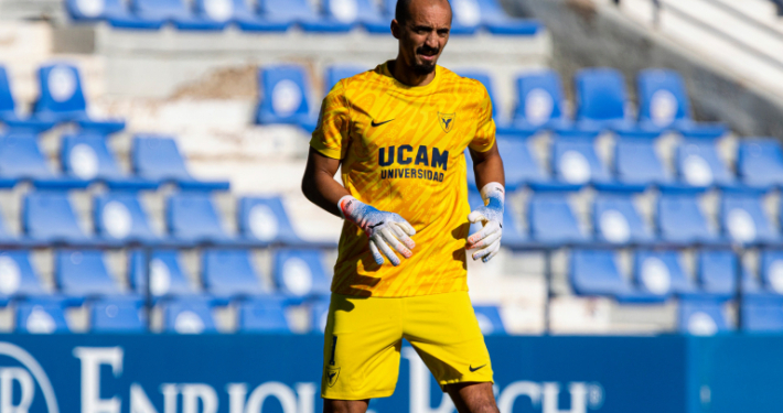 Ackermann durante un partido en el estadio Heredia 21 La Condomina