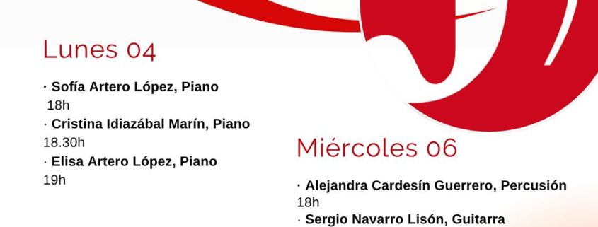 CARTEL RECITALES 6º