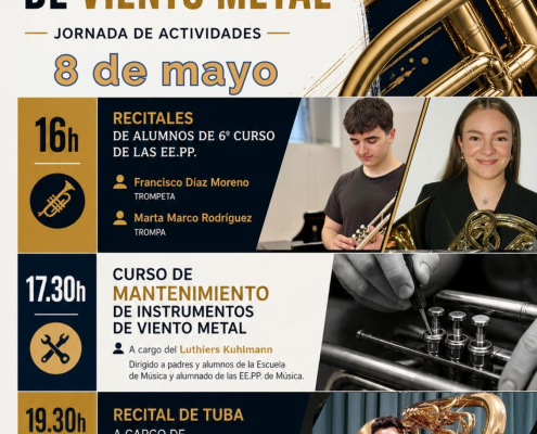 Conservatorio Música Molina Jornada dedicada el Viento Metal Día 8 CARTEL