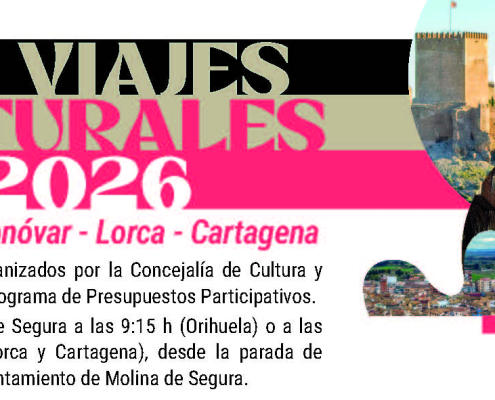 Cultura Molina Programa 'Viajes Culturales 2026' CARTEL