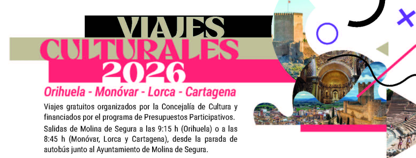 Cultura Molina Programa 'Viajes Culturales 2026' CARTEL