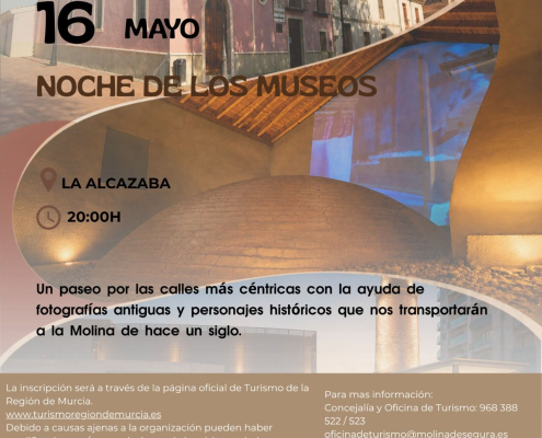 Turismo Molina Visita guiada gratuita 'DÍA DE LOS MUSEOS' Día 16 CARTEL