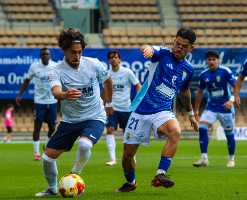 La acción de Soto durante el CD Xerez - UCAM Murcia CF