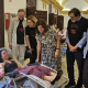 El presidente de la UCAM acompañó al jefe de departamento de la Organización Nacional de Trasplantes y al coordinador regional de Trasplantes en su visita a las estaciones de extracción instaladas en la UCAM.
